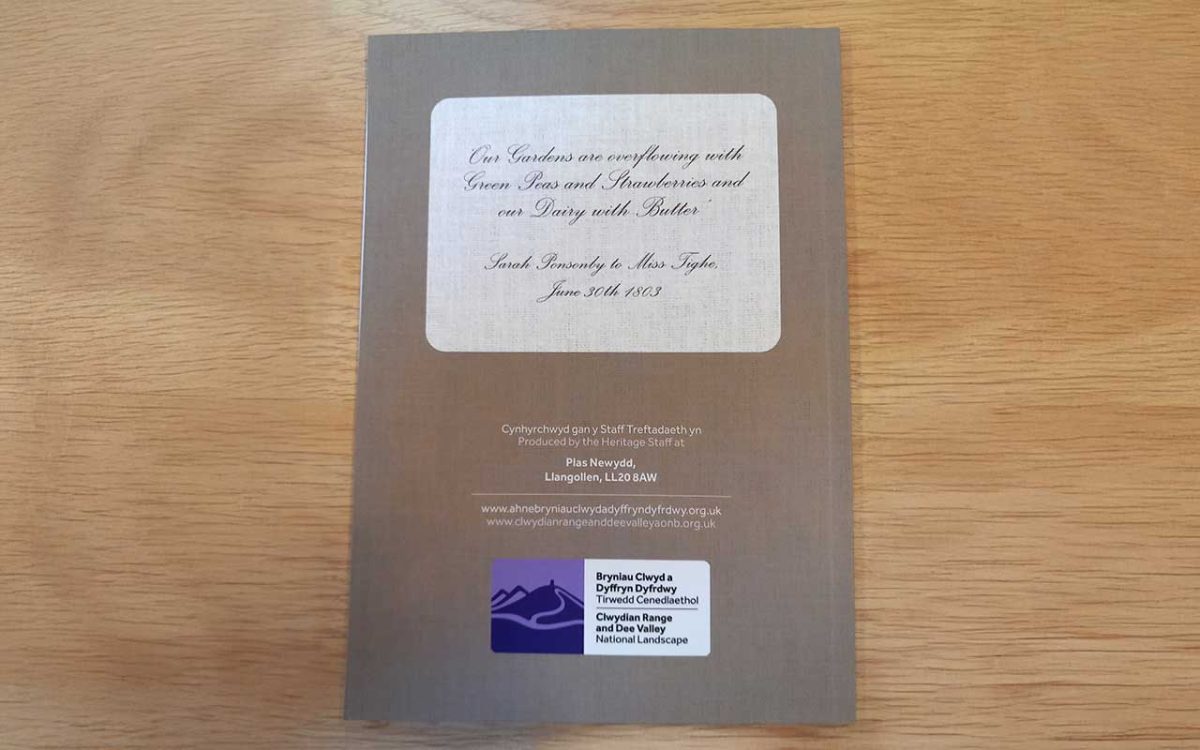The Recipes of Plas Newydd book back